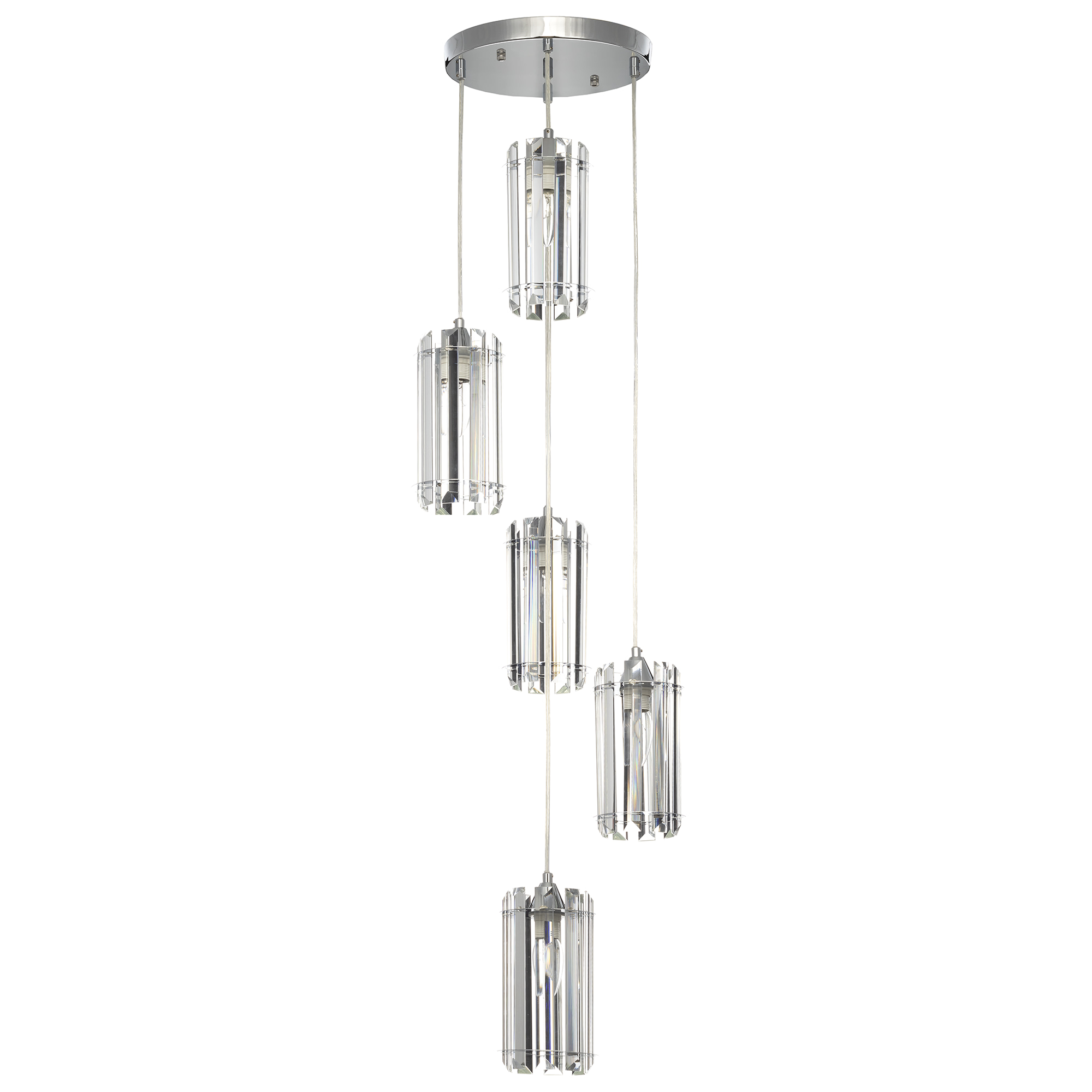 Citilux Джейн CL306051 Хрустальный подвесной светильник Хром арт. 89118