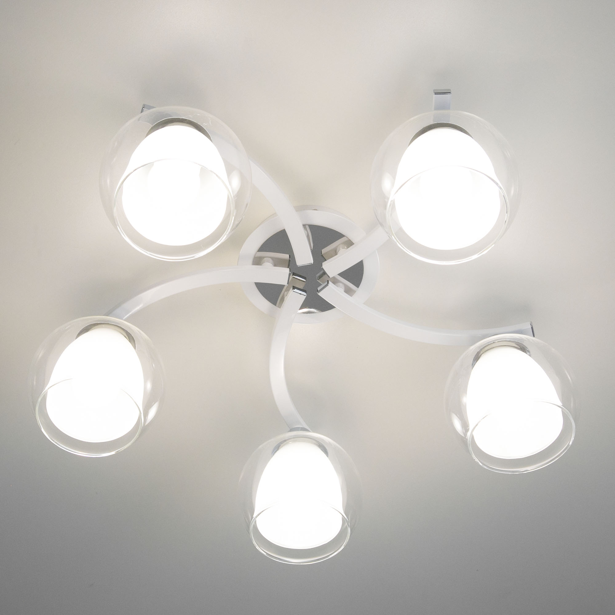 Citilux Кристи CL152150 Люстра потолочная Белая Хром арт. 88415