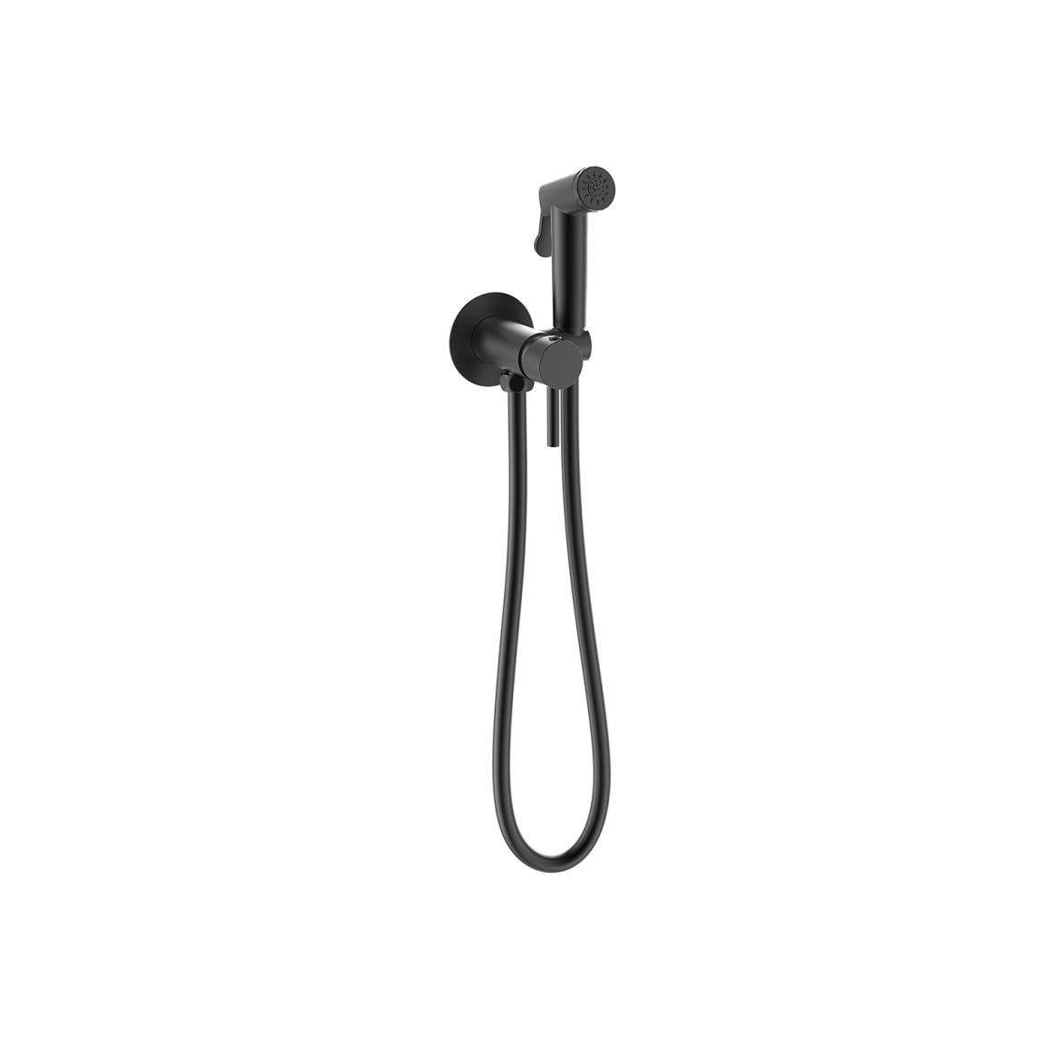 Гигиенический душ со смесителем Bravat D9151BW-ENG, черный арт. 189179