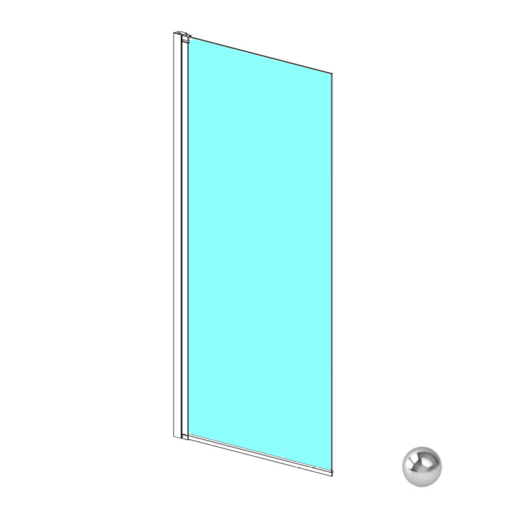 RADAWAY Nes PNJ 90 L Шторка на ванну 900-915х1500 мм, прозрачное/хром арт. 32636