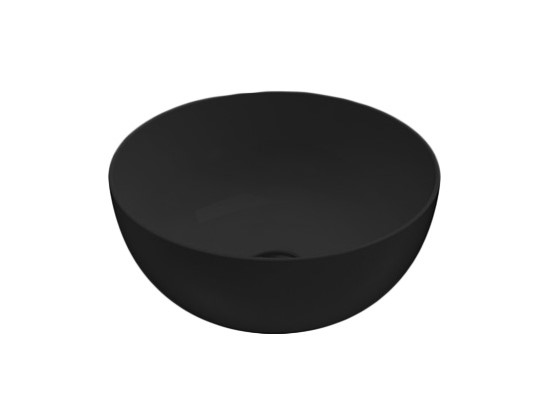 GLOBO T-EDGE Раковина на столешницу Ø 37хН16 см, Nero opaco арт. 36414