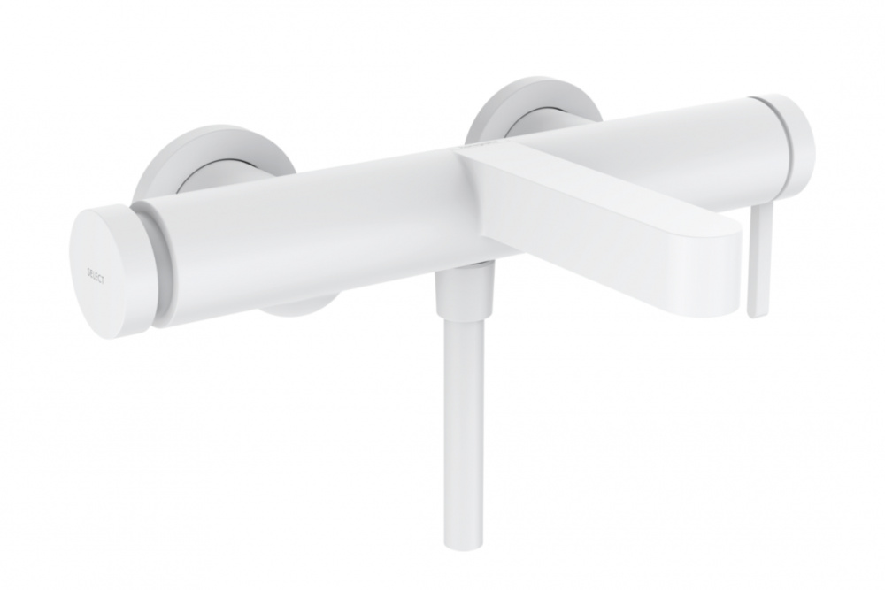 HANSGROHE Finoris Смеситель для ванны, однорычажный, внешнего монтажа, матовый белый арт. 39728