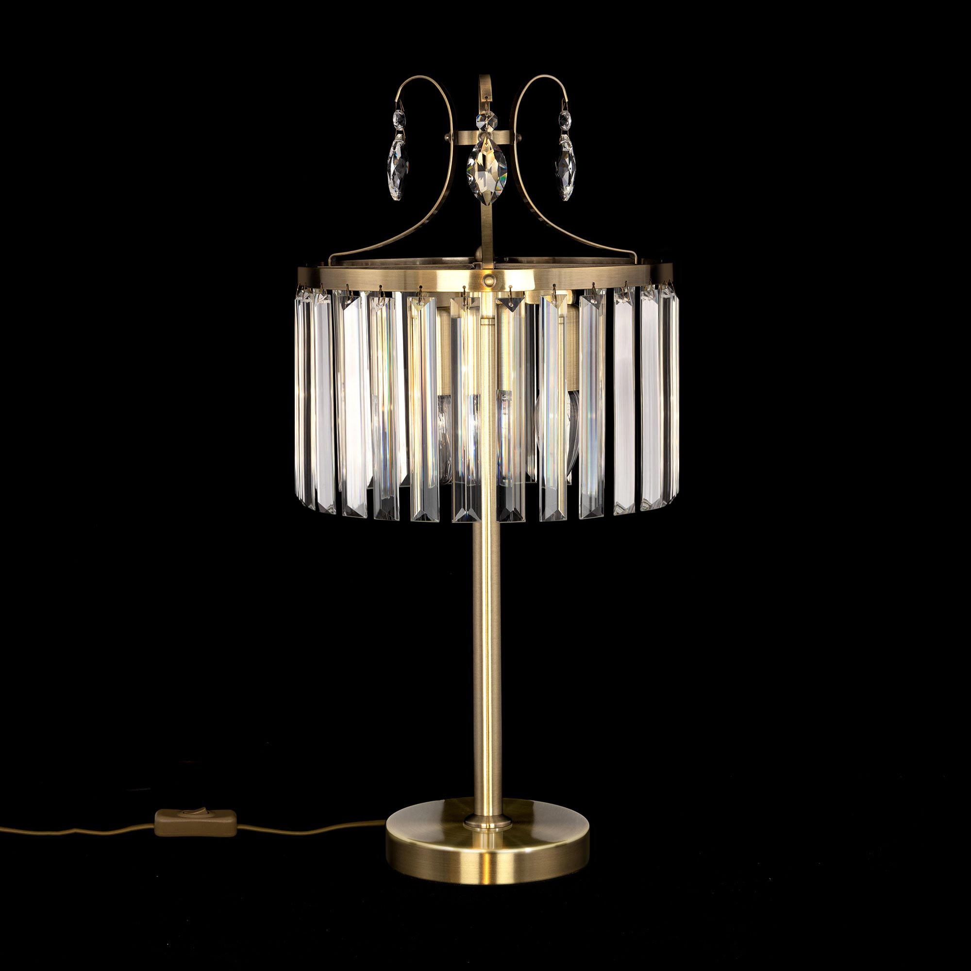 Citilux Инга CL335833 Настольная лампа хрустальная Бронза арт. 88936