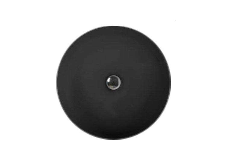 KERASAN NOLITA Раковина накладная ø40хh15 см, Nero matt арт. 36534