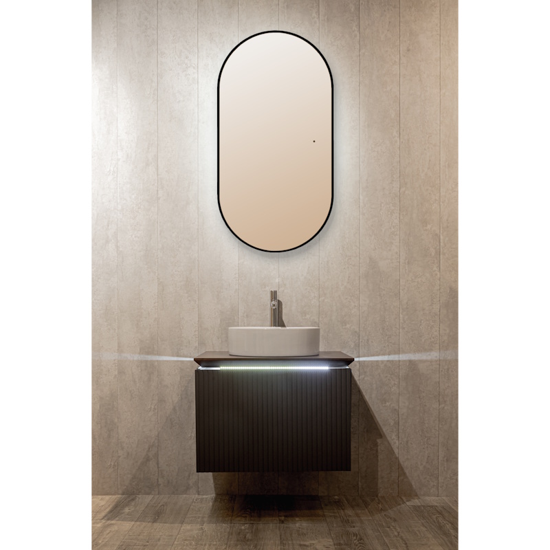 Зеркало Silver Mirrors Вива - Черный/Viva - BLACK 550х1050 2.1 (бесконтактный сенсор, подогрев,гор/верт) арт. 179179