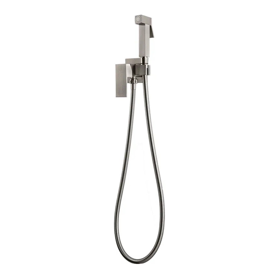 Гигиенический душ со смесителем встраиваемый FILARETE Fing FL101NK, никель арт. 189554