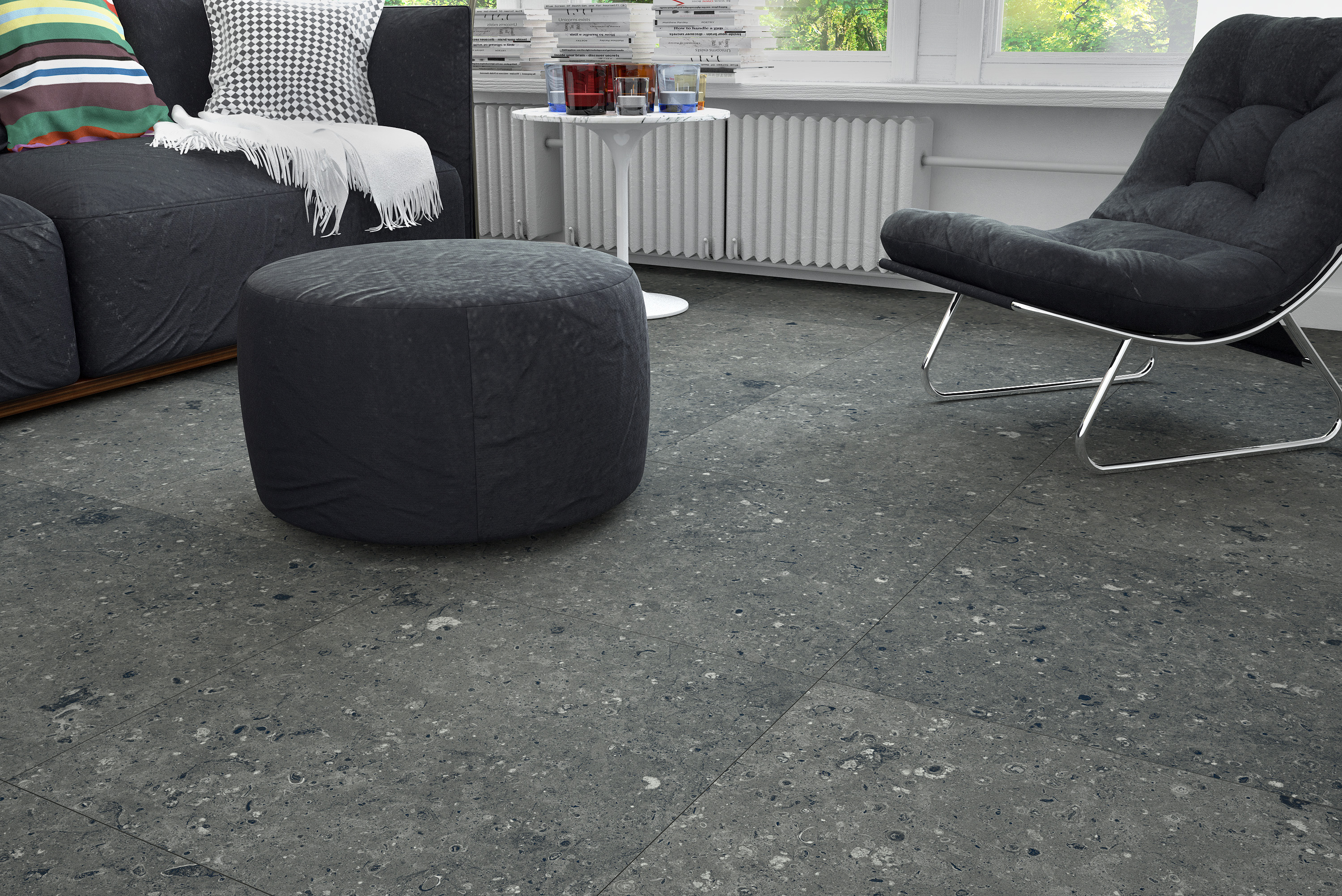 Плитка Гранитея G215-Arkaim Black 600х600 MR (1,44 кв.м.) арт. 54010