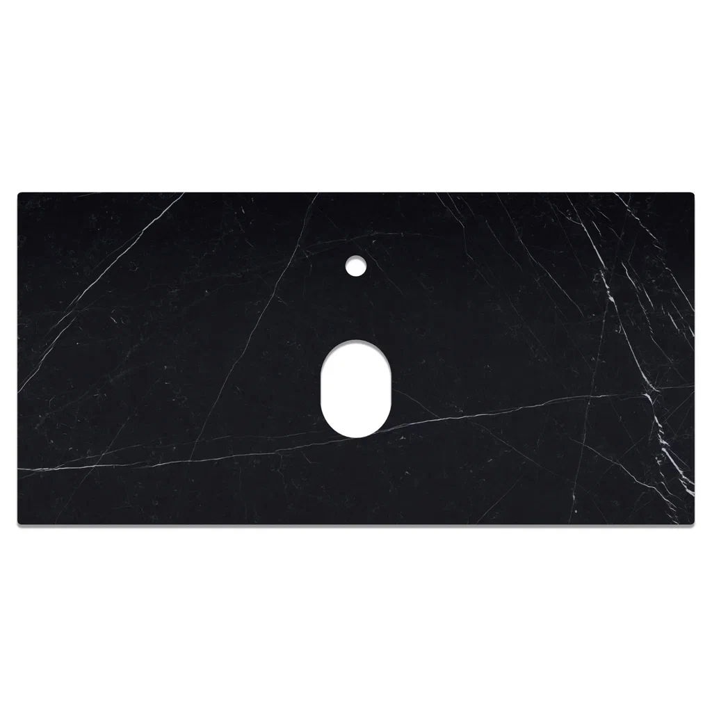 Столешница La Fenice Granite Black Olive Light Lappato Terra 100 см, черная арт. 183589