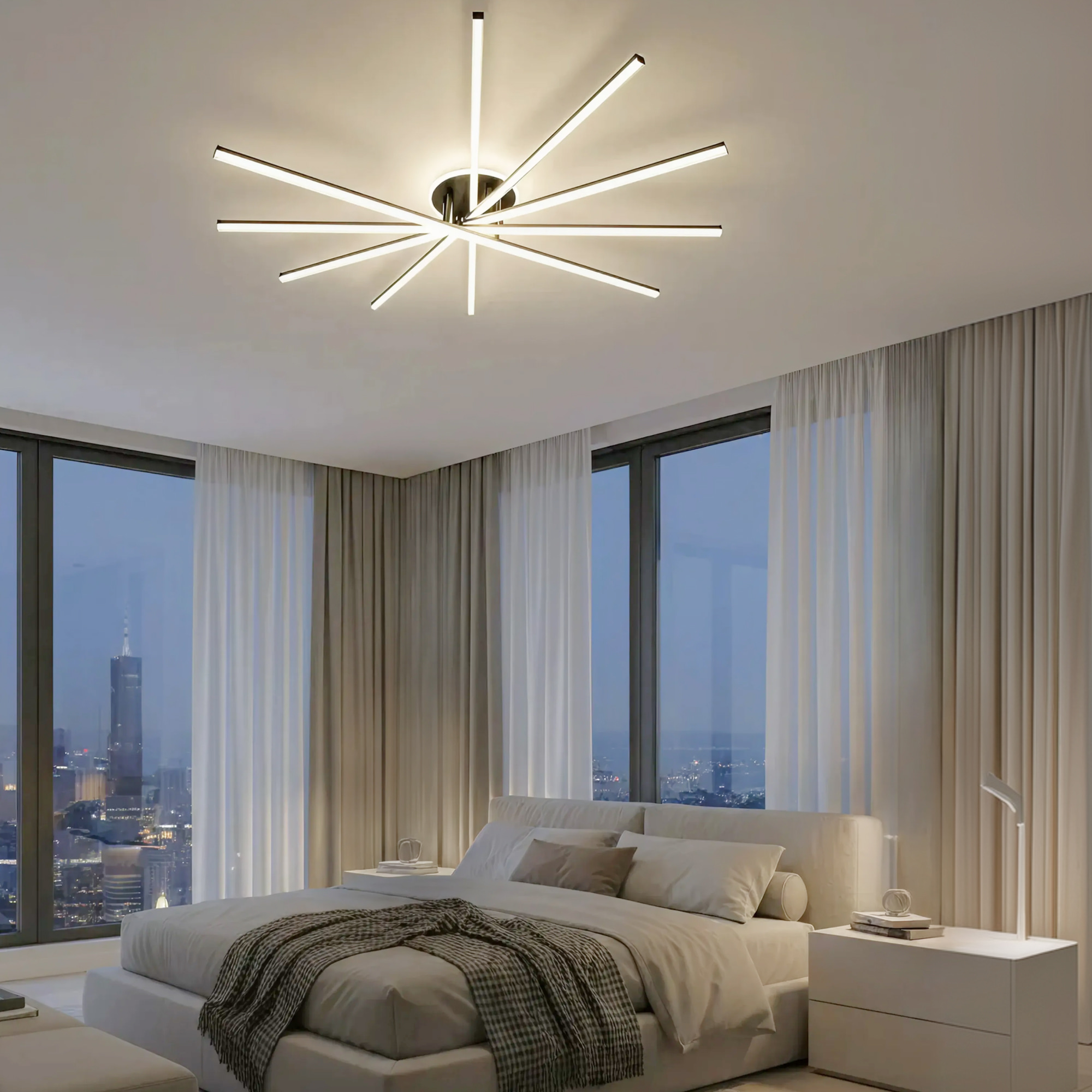 Citilux TRENT CL203651 LED Люстра с пультом Чёрная арт. 89715