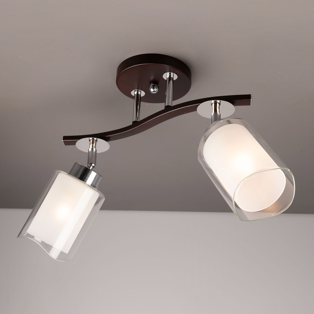 Citilux Фортуна CL156122 Люстра с поворотными плафонами Венге Хром арт. 88284