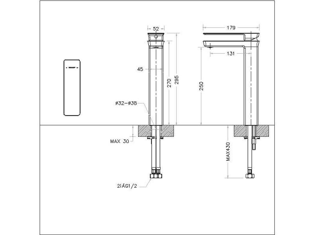Смеситель для раковины Bravat Phillis F156101C-A-ENG, хром арт. 163142