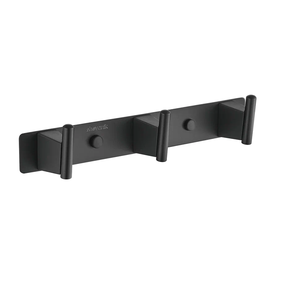 Планка с 3 крючками Shevanik SG5731H, черный арт. 183076