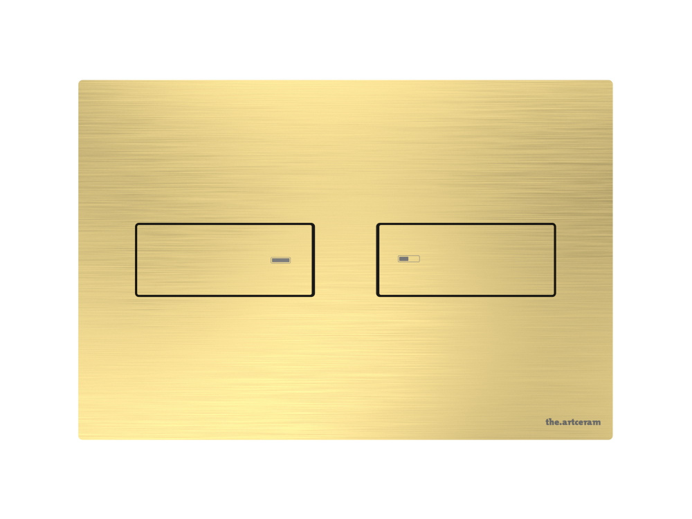ART CERAM INOX 710 Клавиша двойного смыва для унитаза, Gold арт. 32944
