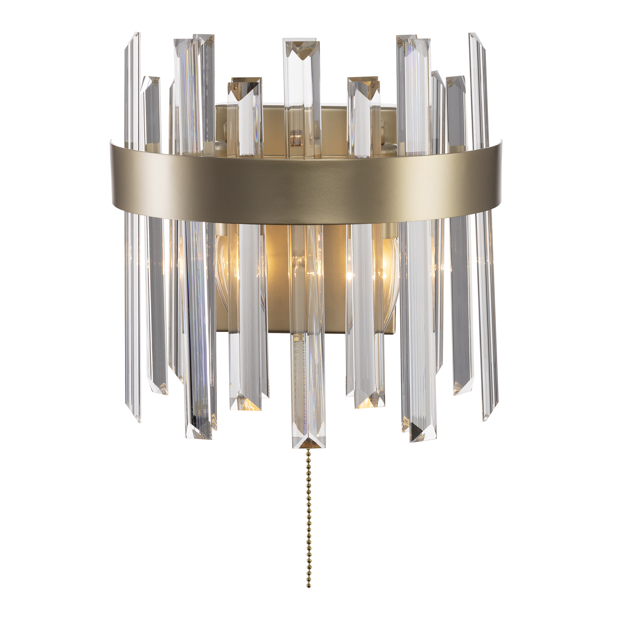 Citilux Лаура CL301422 Бра хрустальное с выключателем Шампань арт. 88959