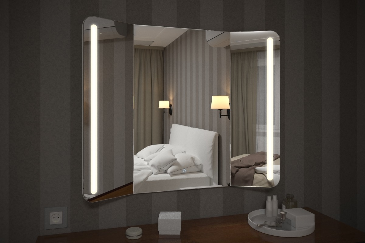 Зеркало с LED подсветкой Relisan TRIPLE VERTIKAL Гл000024395, 100x80 арт. 178577