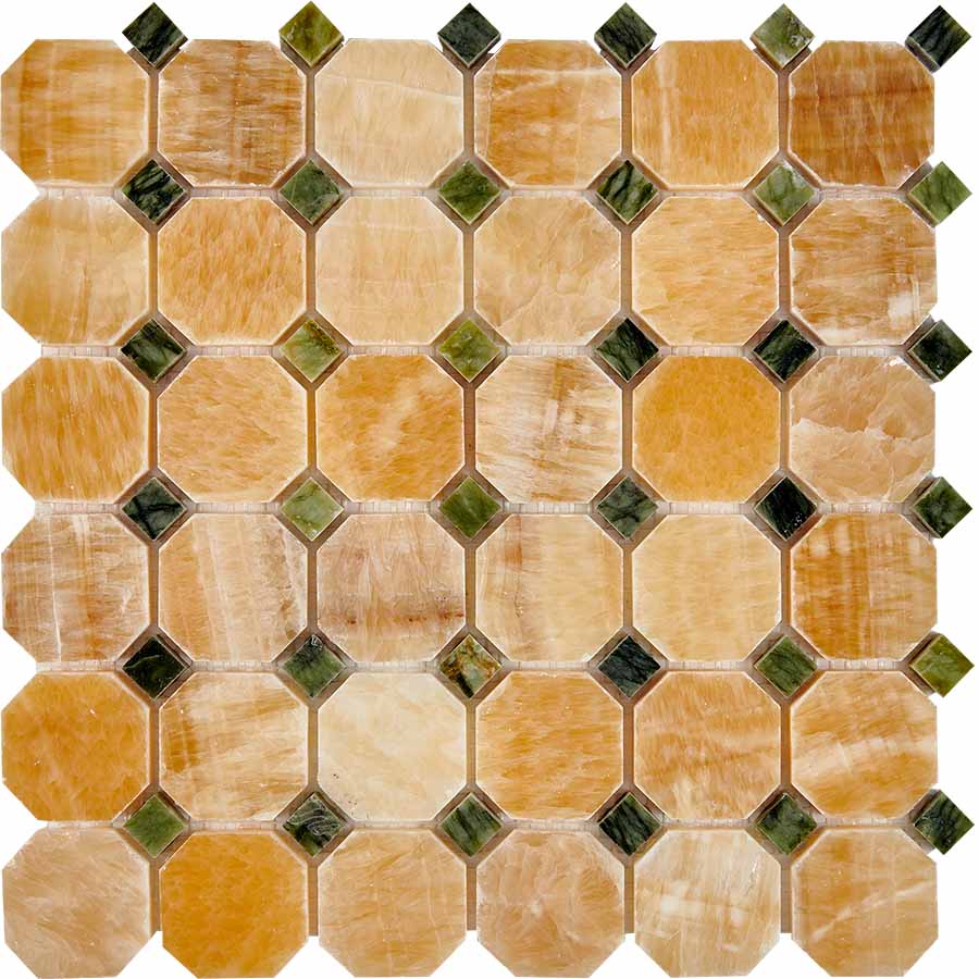 PIX 210  Honey onyx, Dondong, чип 48x48 мм, сетка 305х305x8 мм, Полированная арт. 73746