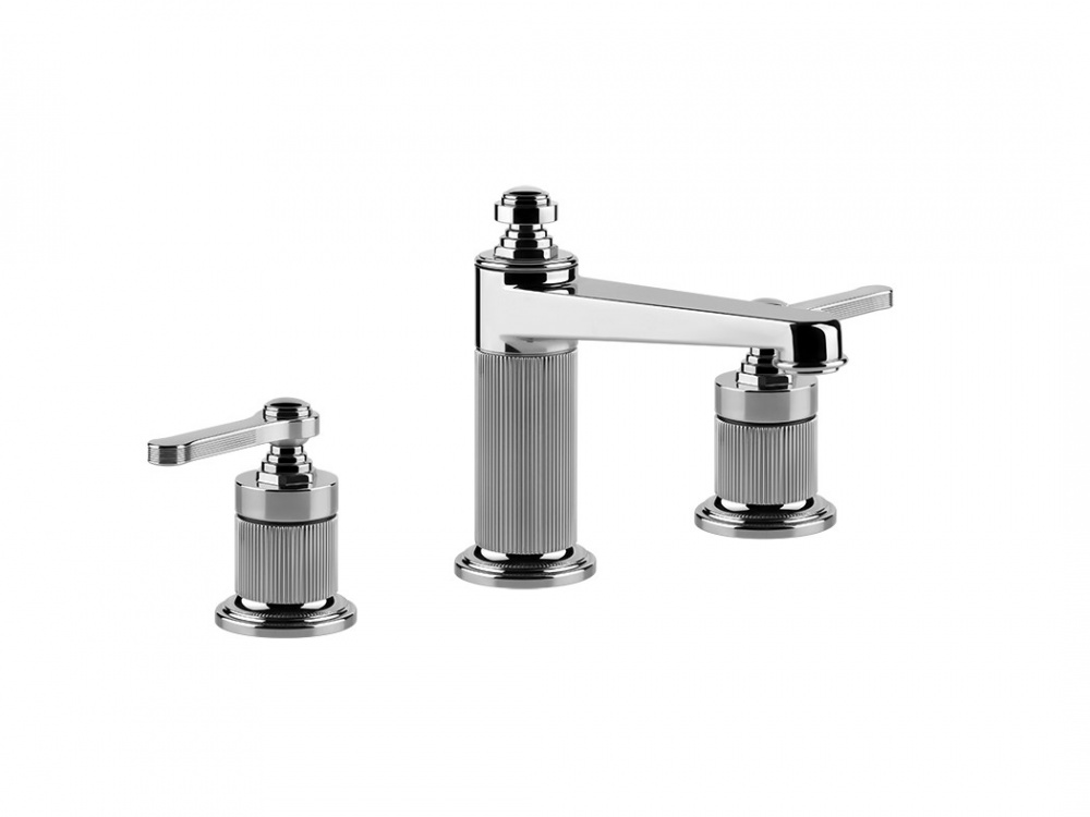 GESSI VENTI20 Смеситель для раковины на 3 отверстия средний, Без ДК, хром арт. 34847