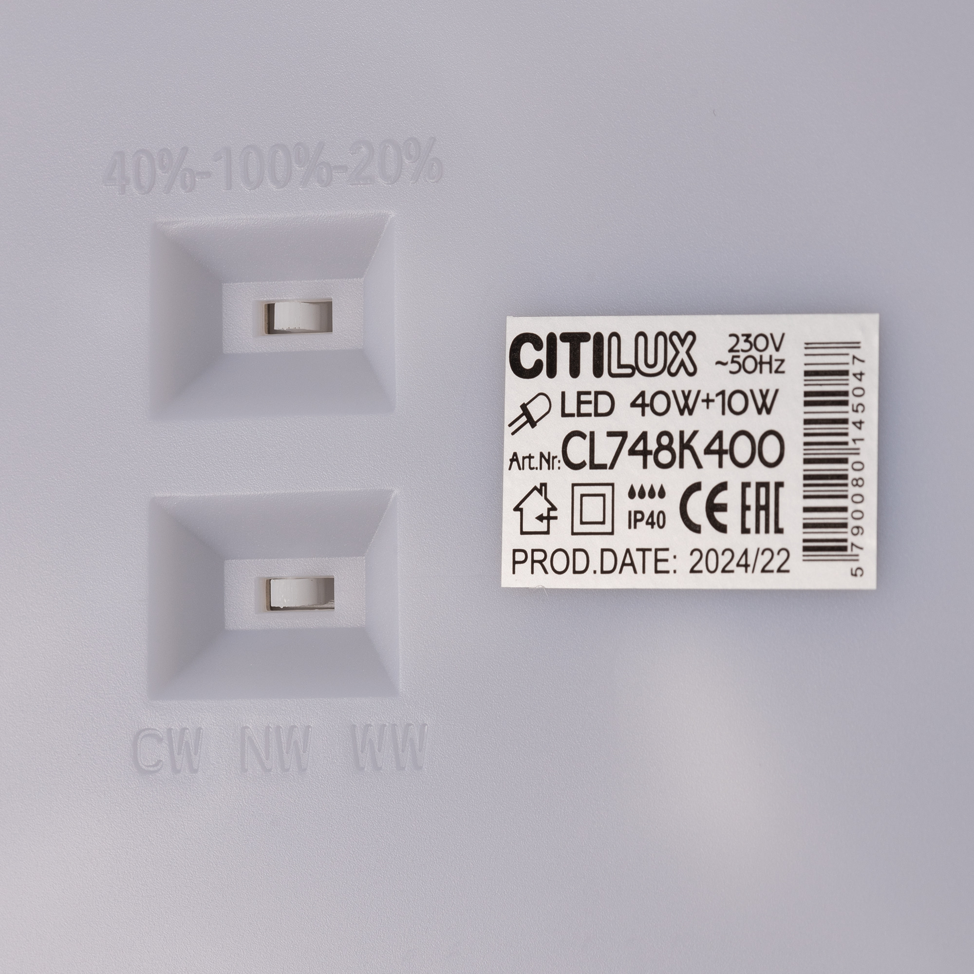 Citilux NORMA CL748K400 LED Светильник с подсветкой Белый арт. 89367