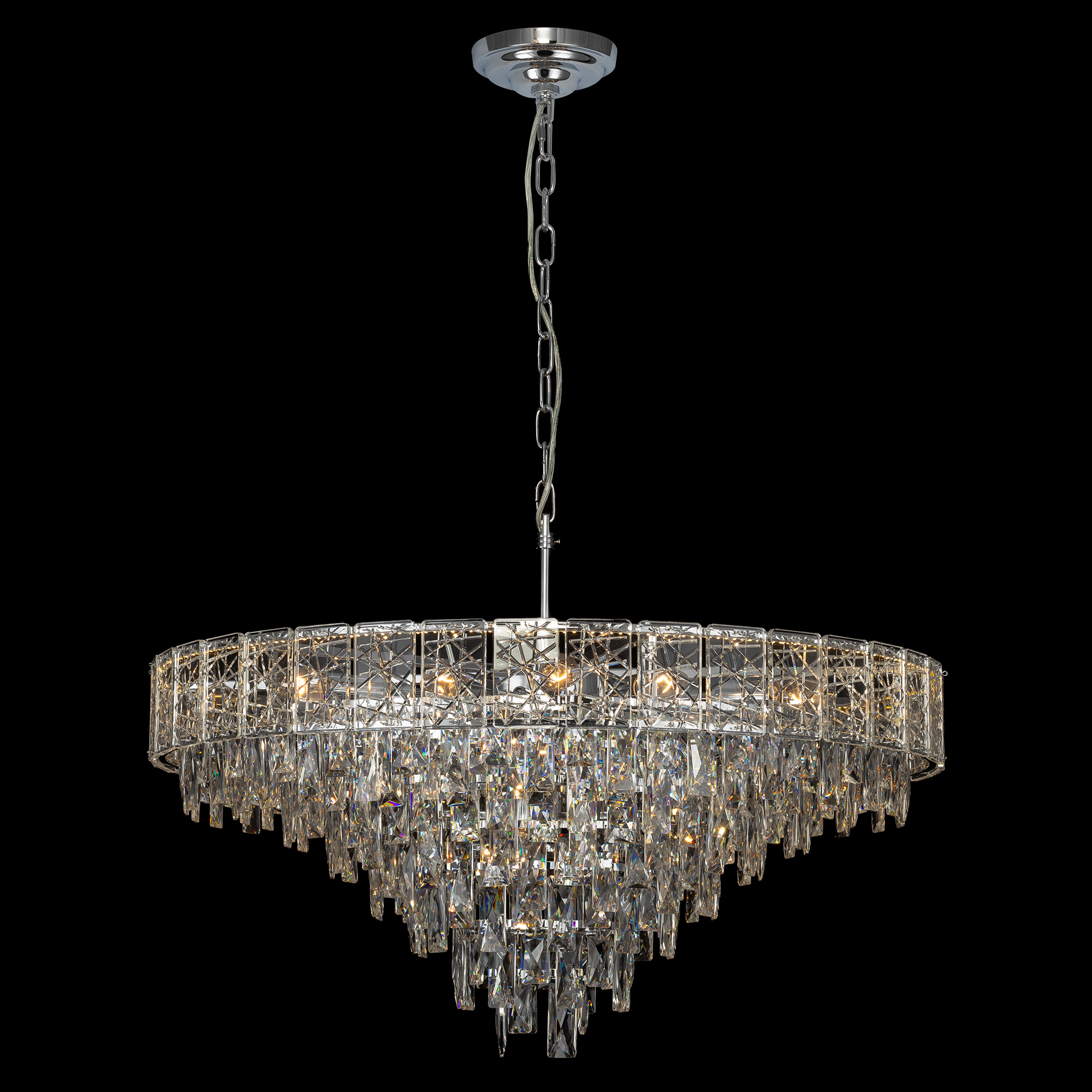 Citilux SAGRADA CL317281 Люстра хрустальная подвесная Хром арт. 89468
