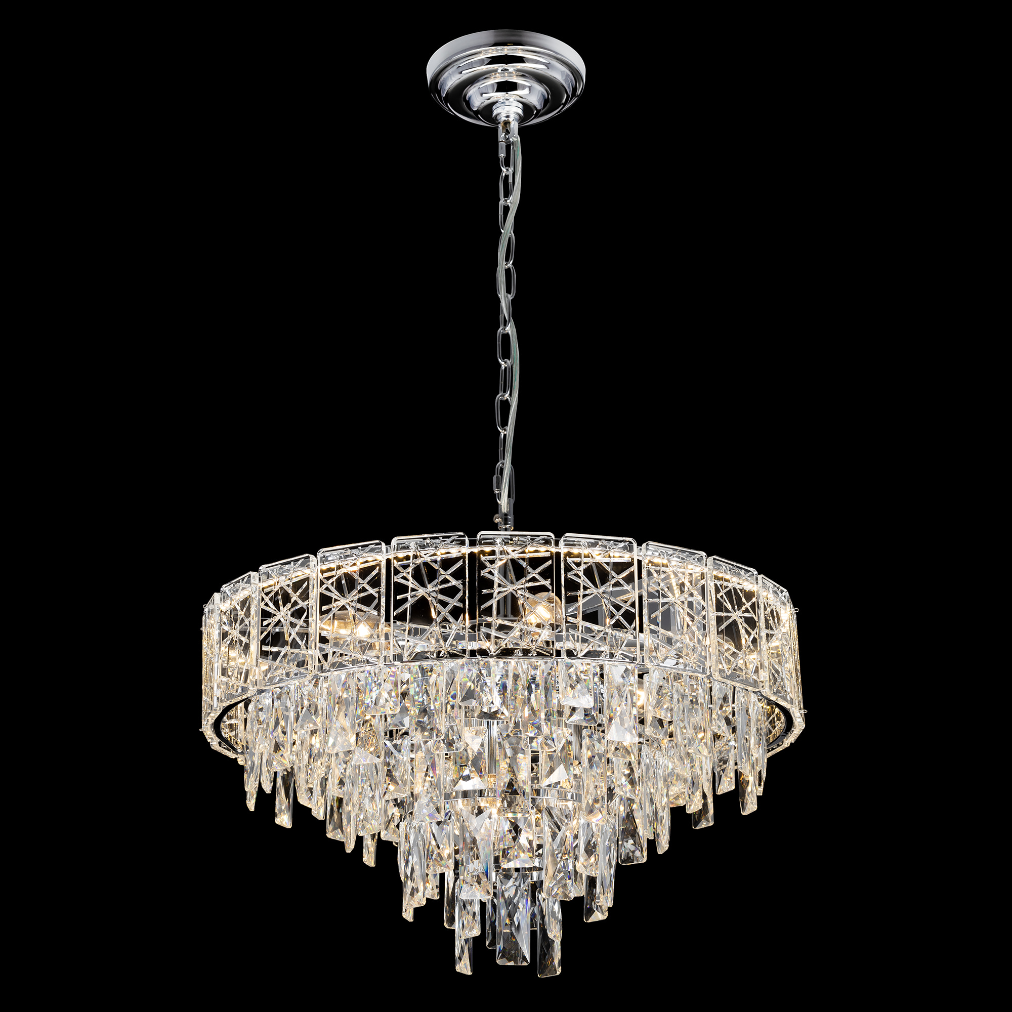 Citilux SAGRADA CL317251 Люстра хрустальная подвесная Хром арт. 89466