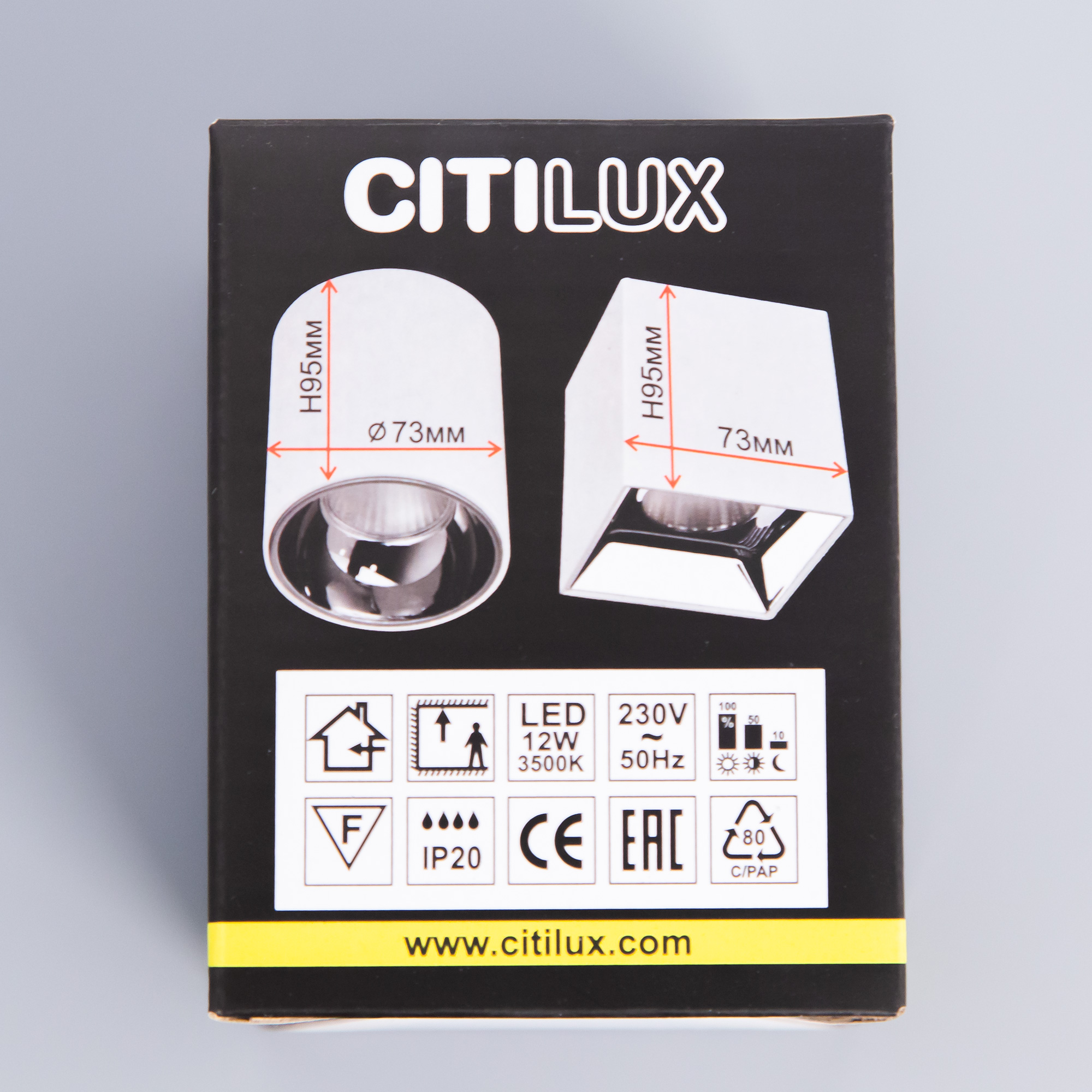 Citilux Старк CL7440212 LED Светильник накладной Чёрный Хром арт. 88434