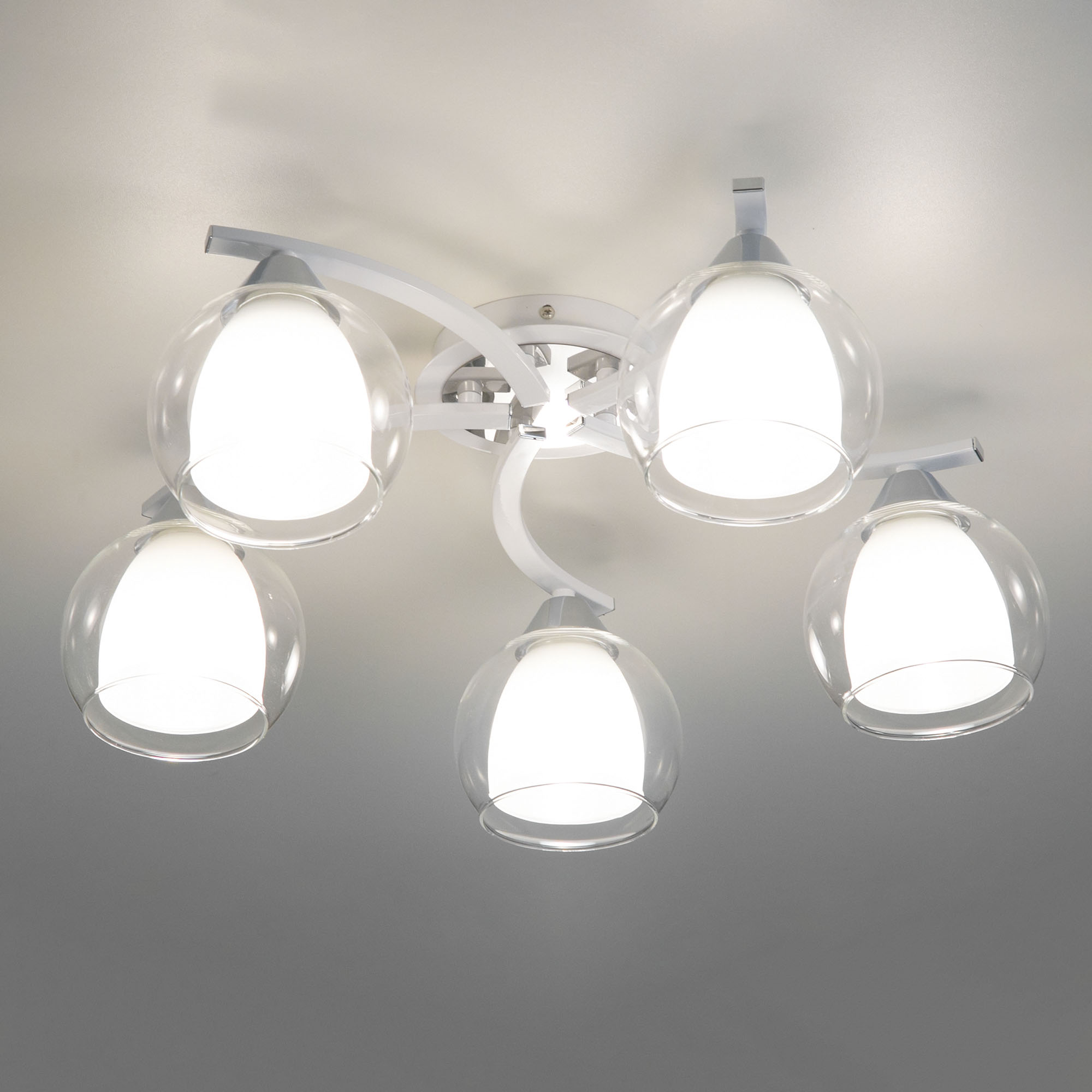 Citilux Кристи CL152150 Люстра потолочная Белая Хром арт. 88415