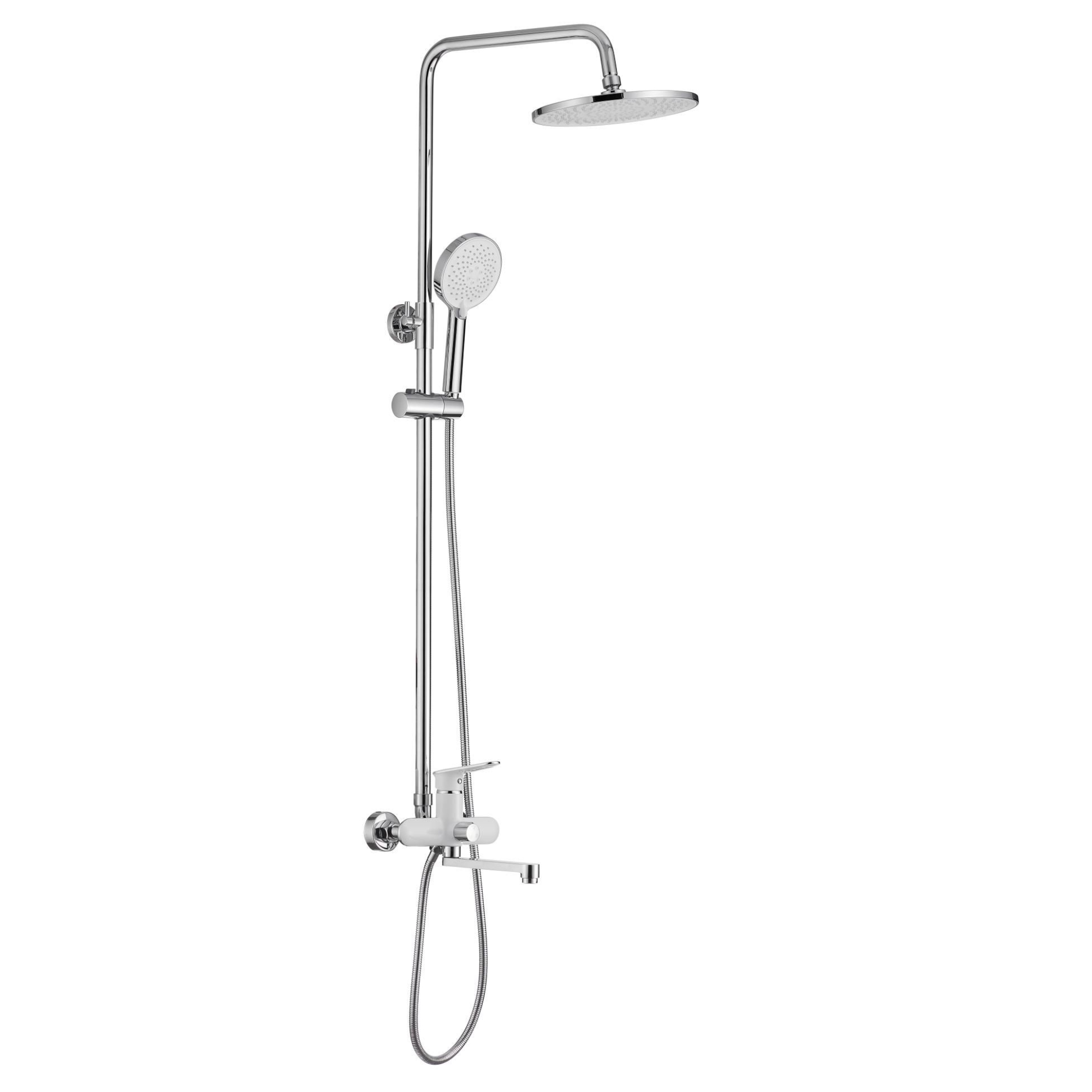 Душевая система Savol S-600608AW, белый/хром арт. 191374