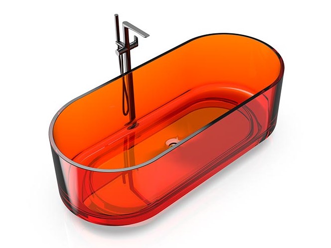 KNIEF ELLIPSE Shape Ванна отдельностоящая 170x75x56 см, 60 Citrin/хром арт. 32481