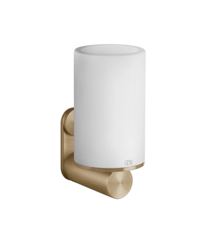 GESSI Стакан настенный белый/Warm Bronze Br. PVD арт. 31984