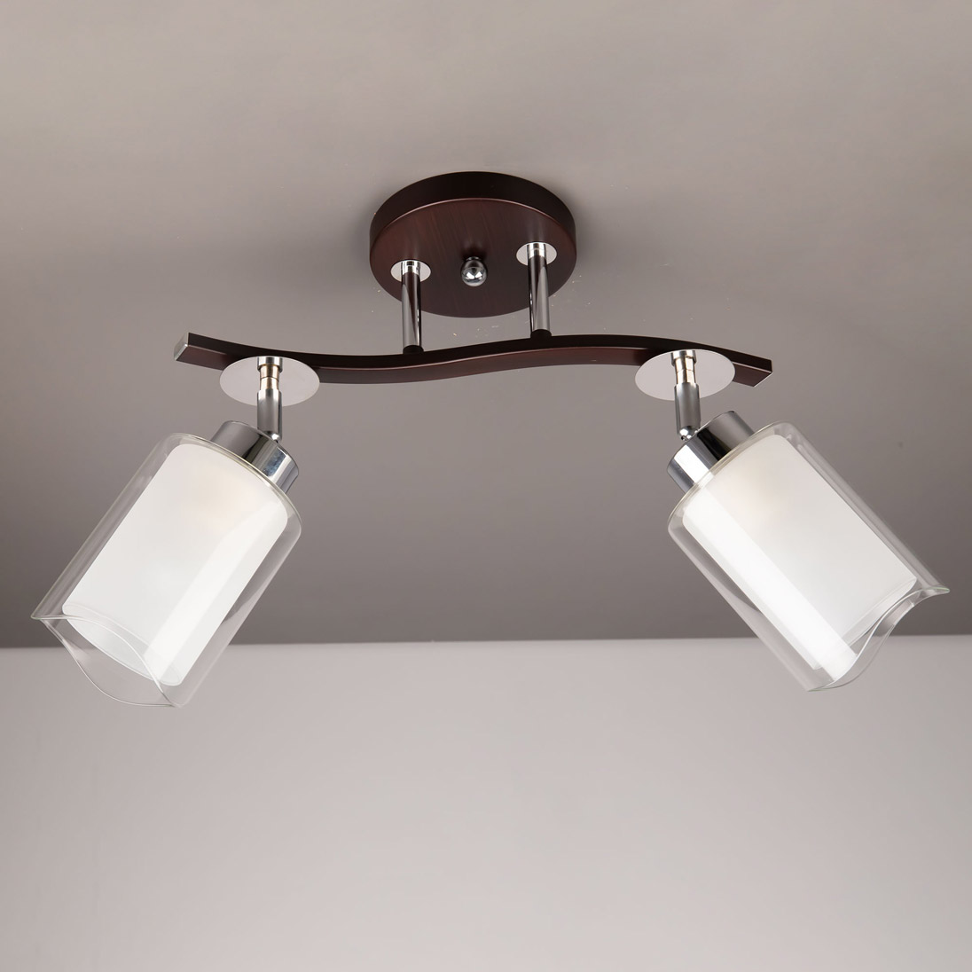 Citilux Фортуна CL156122 Люстра с поворотными плафонами Венге Хром арт. 88284