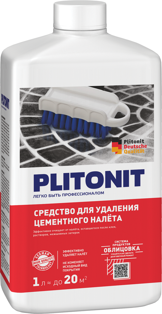 PLITONIT cредство для удаления цементного налета - 1 л. арт. 201089