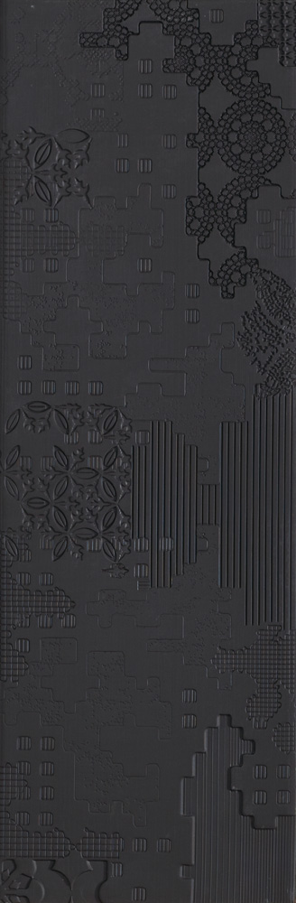 MUTINA PATCHWORK RELIEF NERO 18х54 арт. 87665