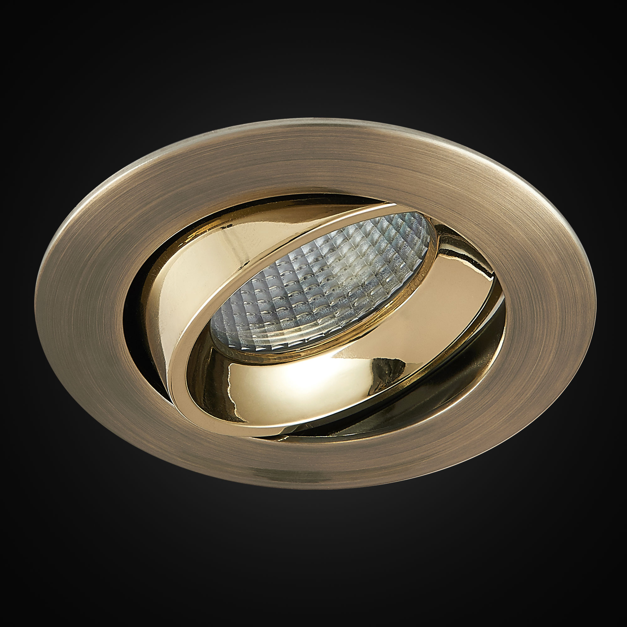 Citilux Альфа CLD001NW6 LED Встраиваемый светильник Бронза Золото арт. 88254