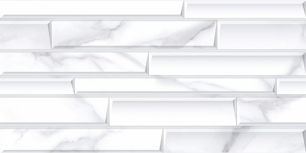 Керамическая плитка Калакатта кирпичики / Плитка 31.5*63 Calacatta bricks rel. 33 арт. 72955