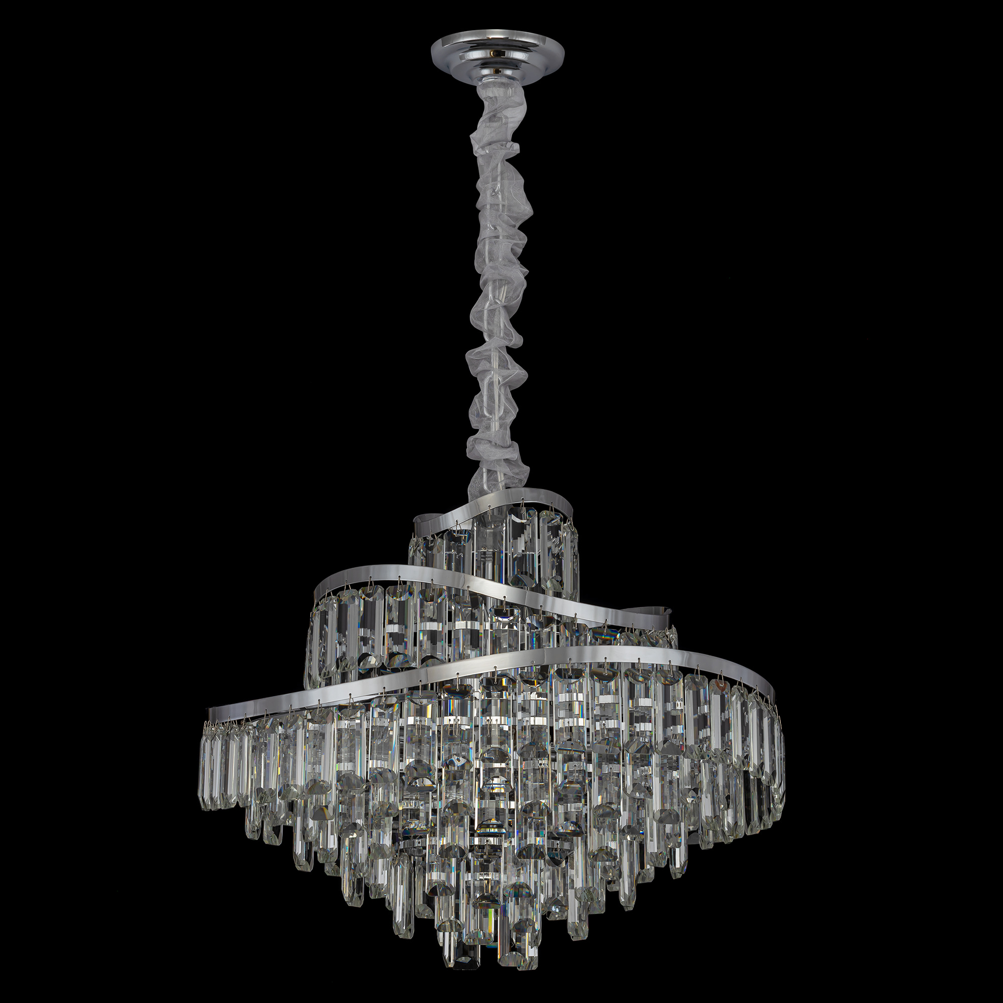 Citilux NAIAD CL315161 Люстра хрустальная подвесная Хром арт. 89517