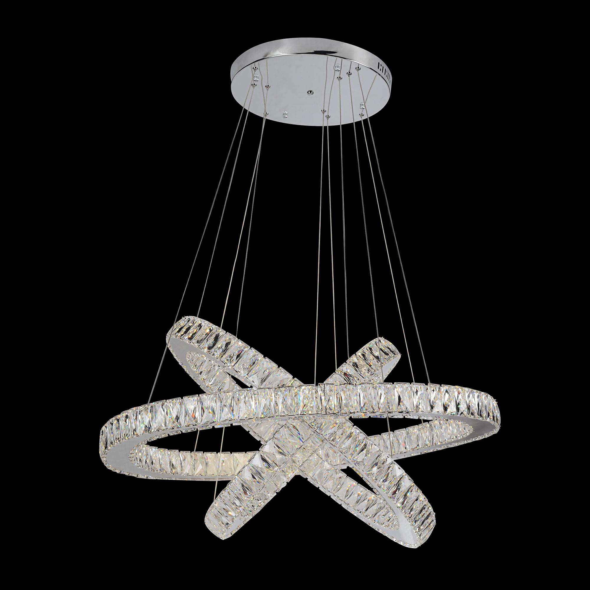Eletto Olimpia EL330P90.1 LED Люстра хрустальная с пультом Хром арт. 88387
