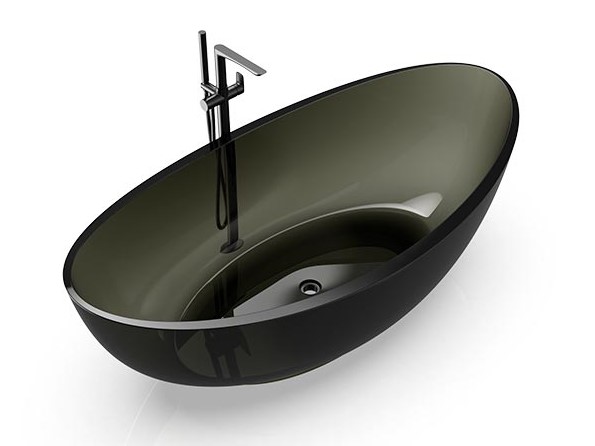 KNIEF OVAL Shape Ванна отдельностоящая 180х93x56 см, 20 Turmalin/хром арт. 32473