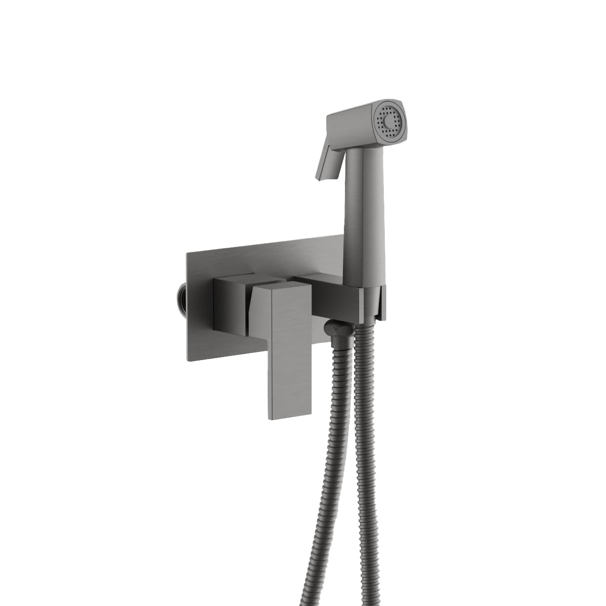 Гигиенический душ со смесителем BELZ B55808-3, оружейная сталь арт. 189475