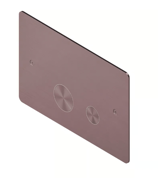 QUADRO DESIGN Панель с двойной системой смыва унитаз для инсталяции Geberit, OR PVD: Pink gold арт. 33136