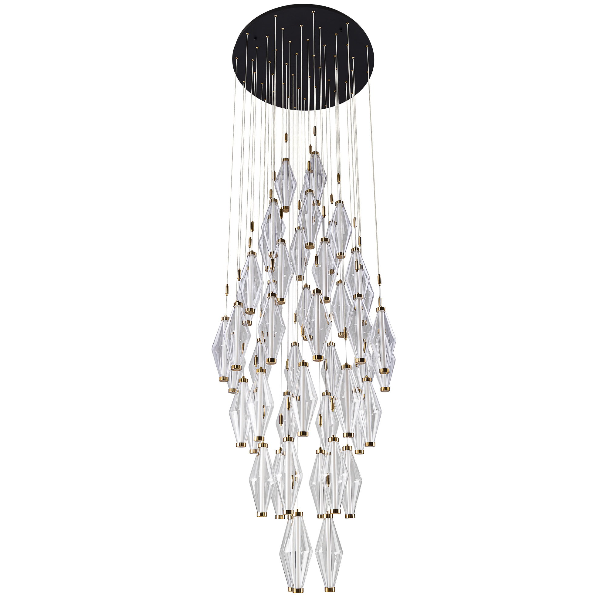 Citilux TANNA CL253050 LED Каскадная люстра Латунь арт. 125008