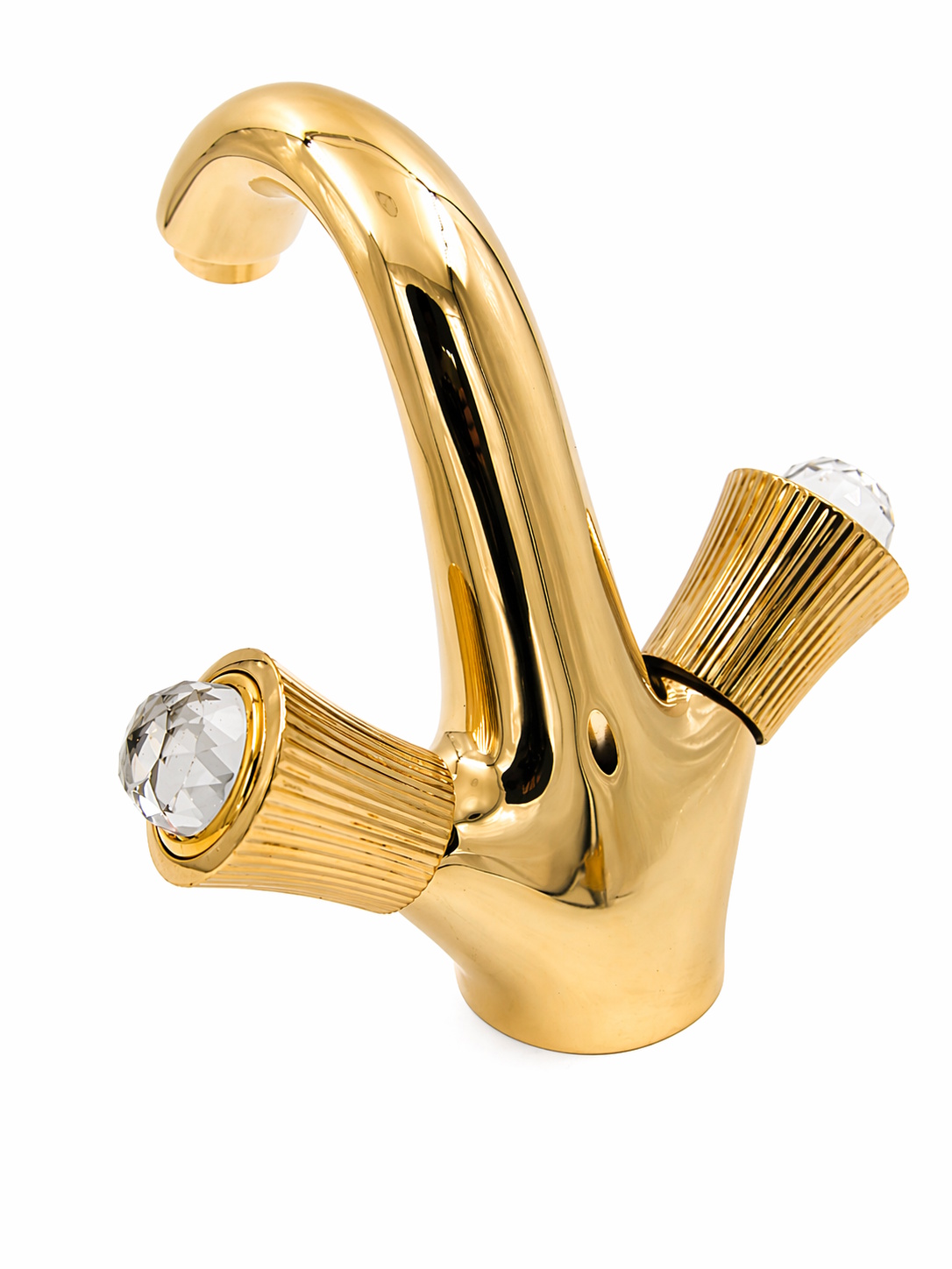 Смеситель для раковины с донным клапаном Fiore VENERE SKY (SWAROVSKI®) 13OO0623, золото арт. 162595