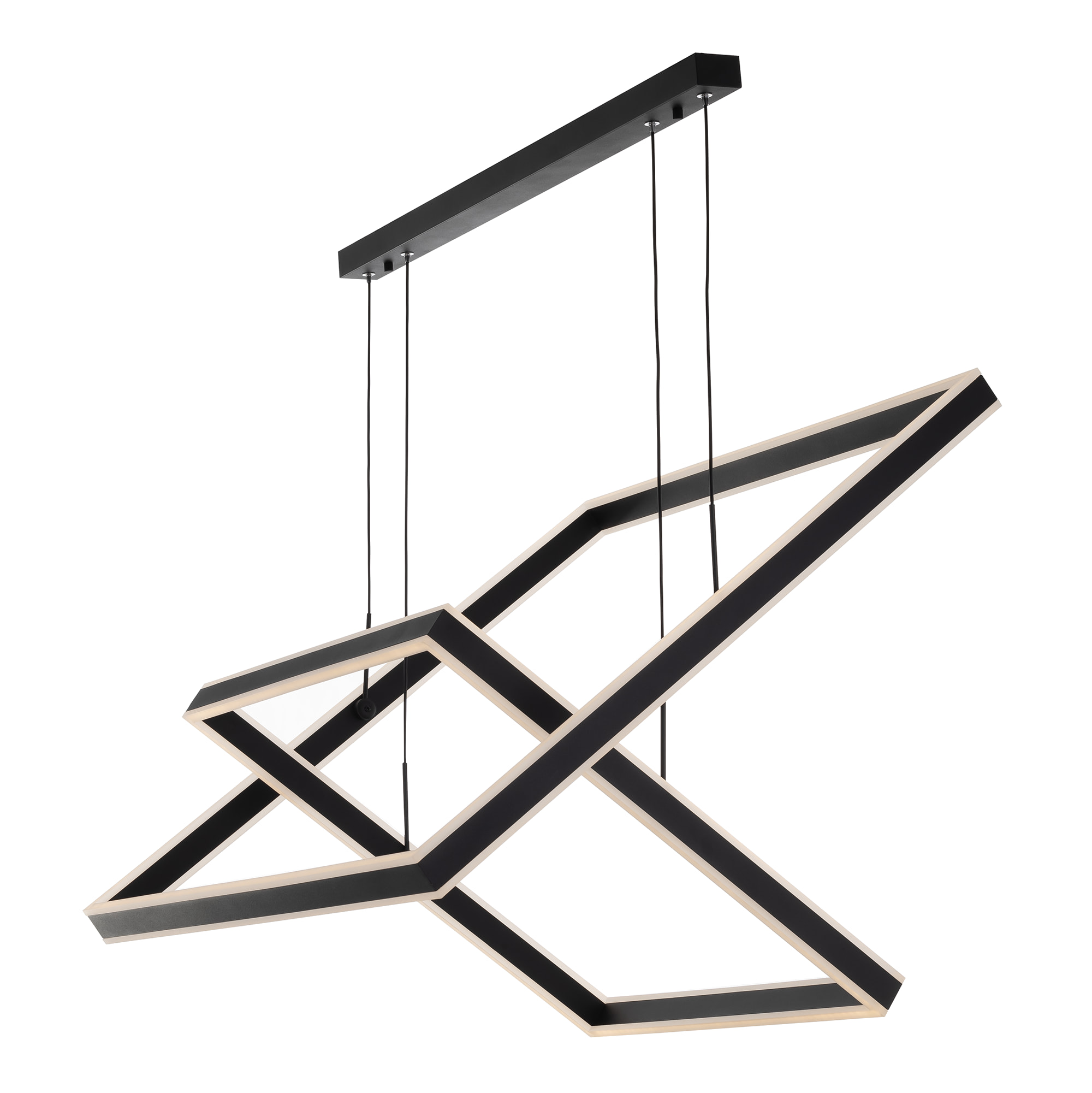 Citilux Дуэт CL719K211 LED Люстра подвесная с пультом Чёрная арт. 89063