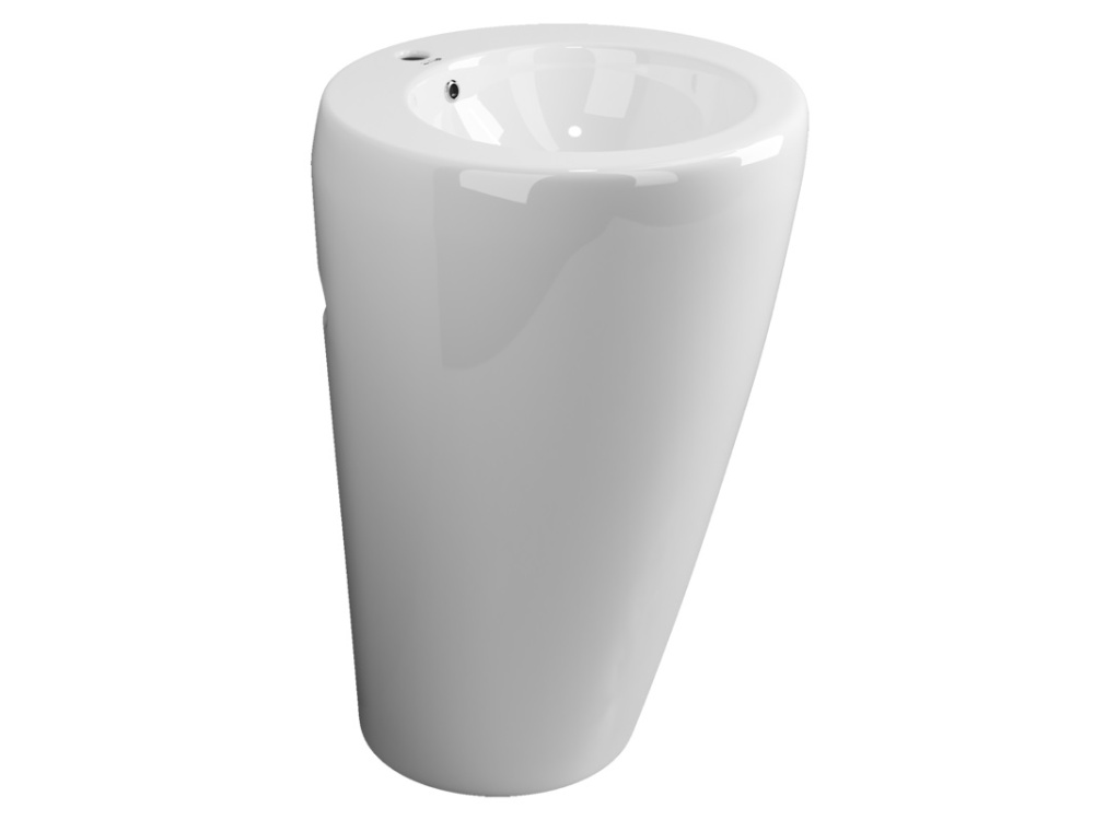 CERAMICANOVA Раковина моноблок напольная H850x550x515 мм, 1 отв., белый арт. 77493