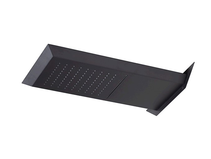 NOKEN OXO Верхний душ из стены c каскадом, 529х363 мм, 11,9 и 12,1 л/мин, black арт. 39109