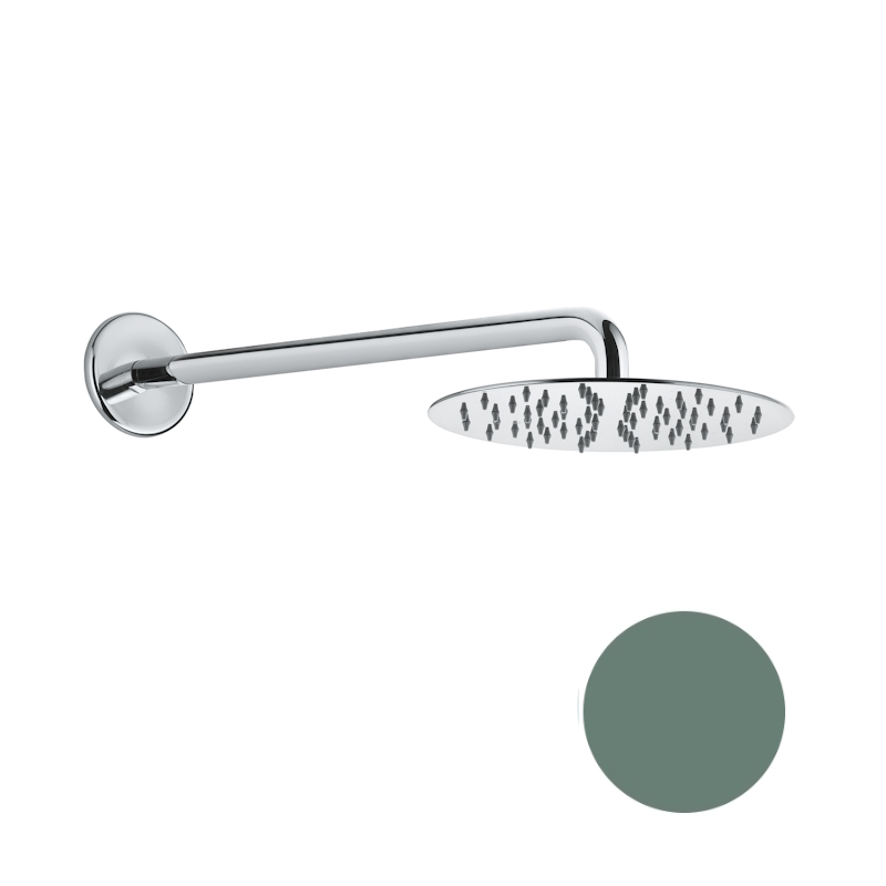 Верхний душ ультратонкий с кронштейном Fiore 30SM8630, изумрудный арт. 174624