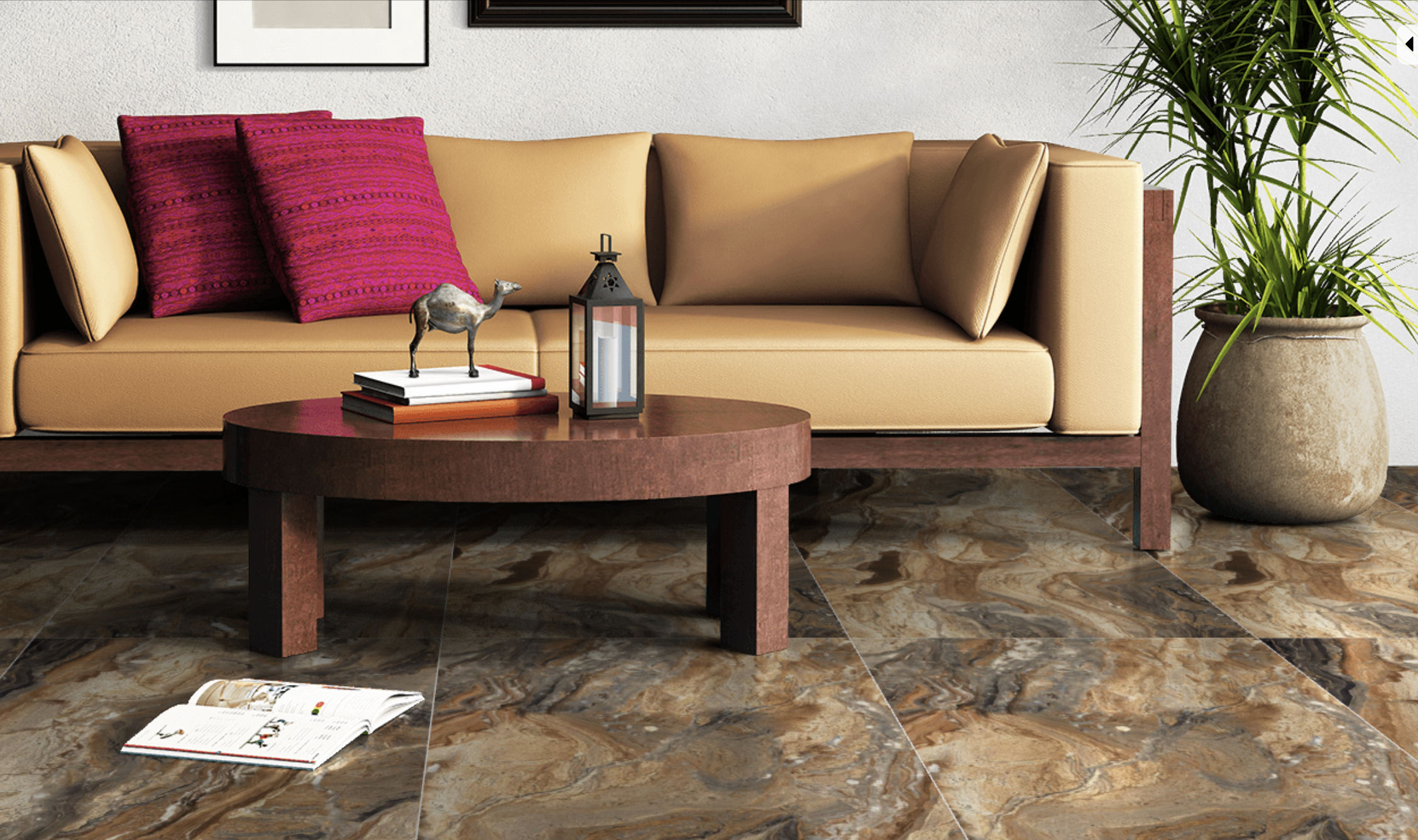 Плитка Artceramic Moris Brown 60x120 High Gloss (1,44 кв.м.) арт. 52144
