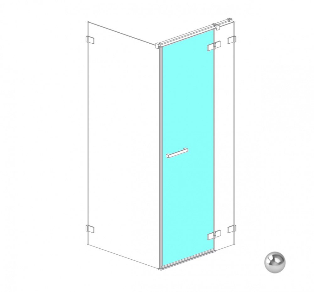 RADAWAY Euphoria KDJ Door G 612 R Дверь, хром/прозрачное арт. 32630