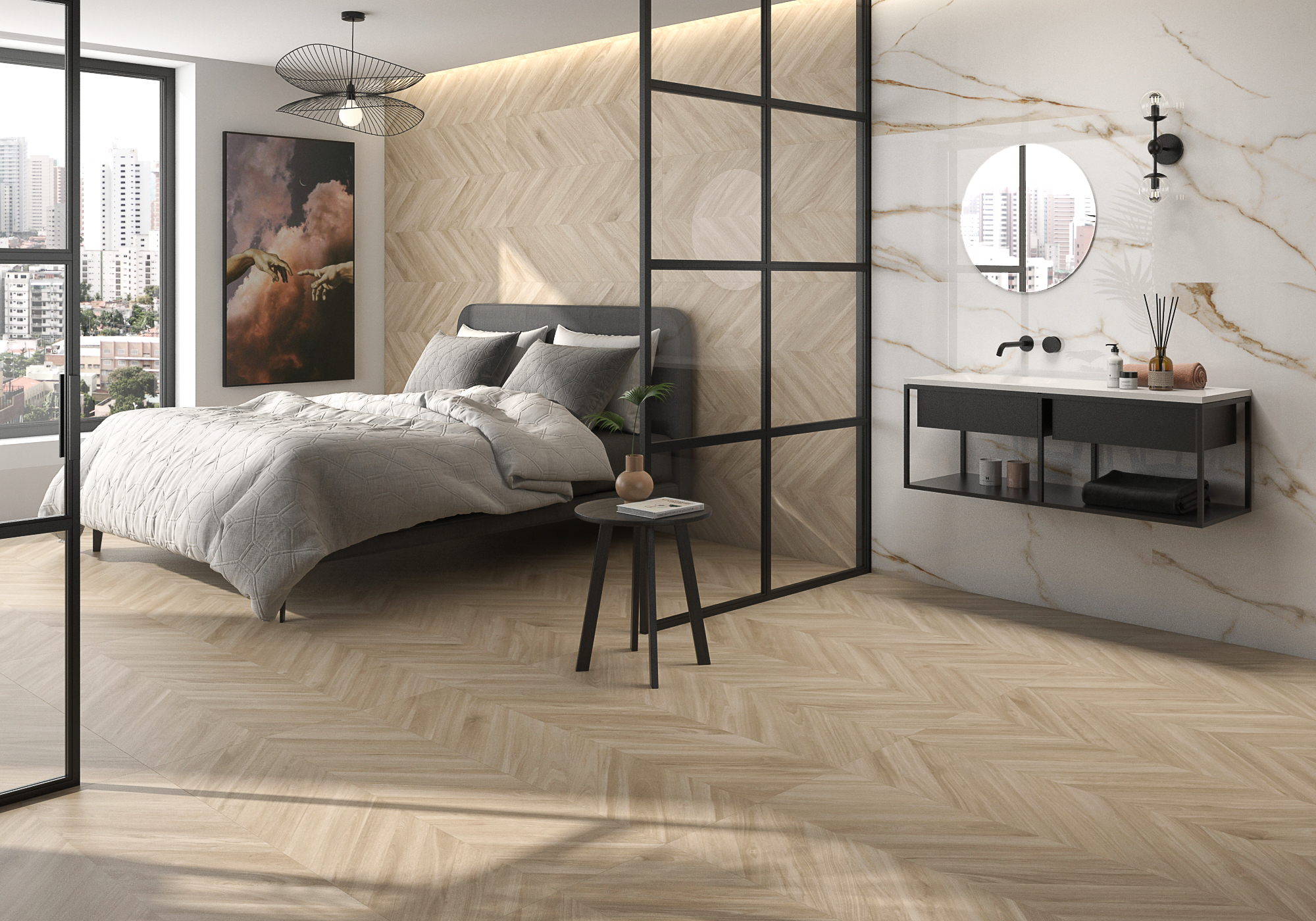 Плитка Geotiles Ebony Miel 60x120 (F) (1,44 кв.м.) арт. 53078