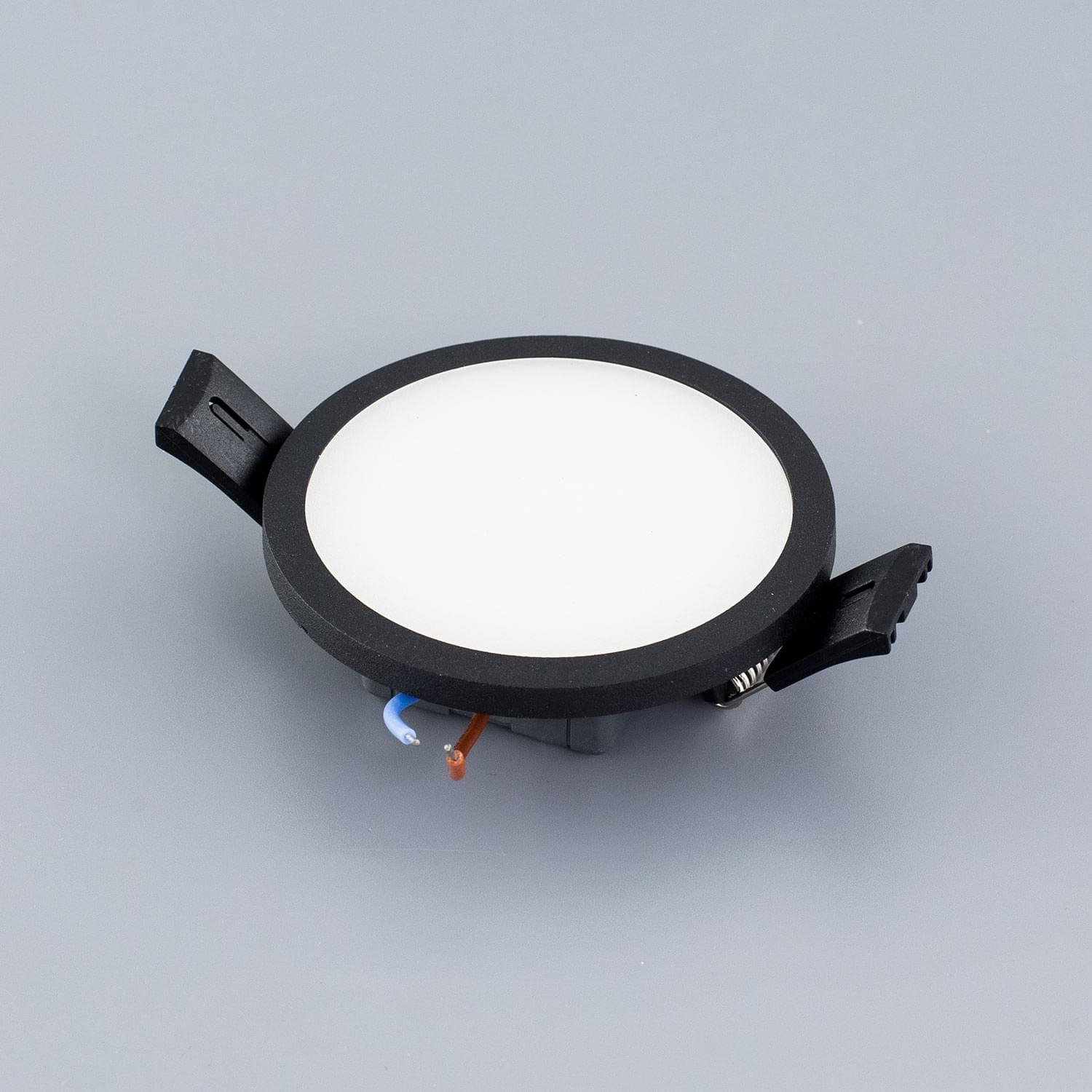 Citilux Омега CLD50R082 LED Встраиваемый светильник с диммером Чёрный арт. 88126
