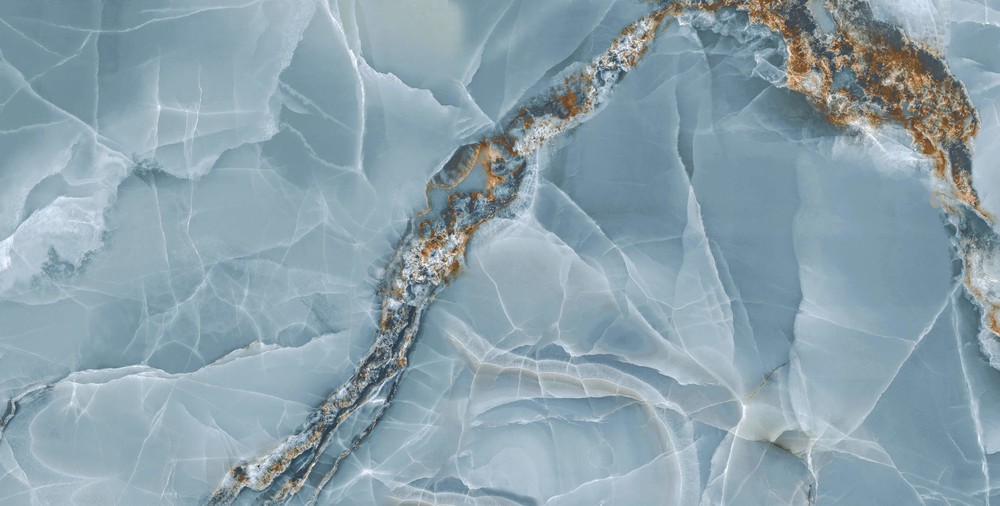 Плитка Onyx Blue High Glos 60х120 см (9 мм) арт. 128410
